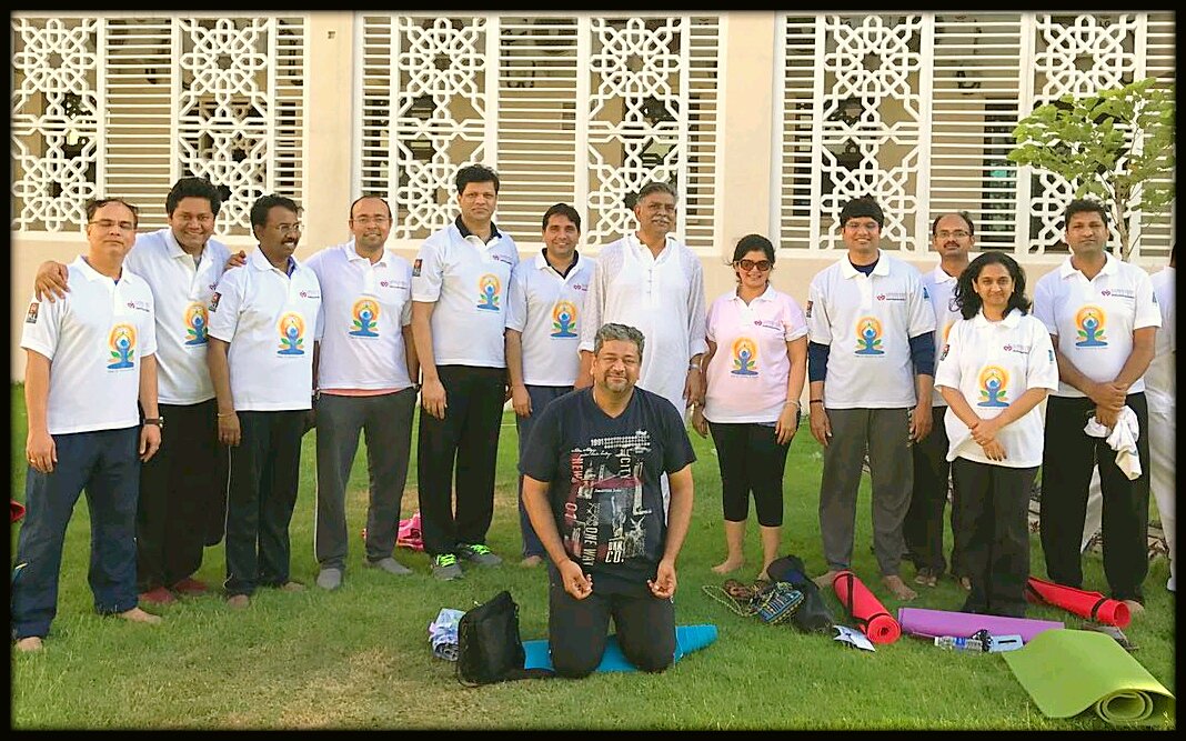 BahrainICAI's tweet photo. Celebrating International Yoga Day organised by the Indian Embassy in Bahrain at their new premises in Seef
@IndiaInBahrain
#IndiaInBahrain https://t.co/cgckn8nrve