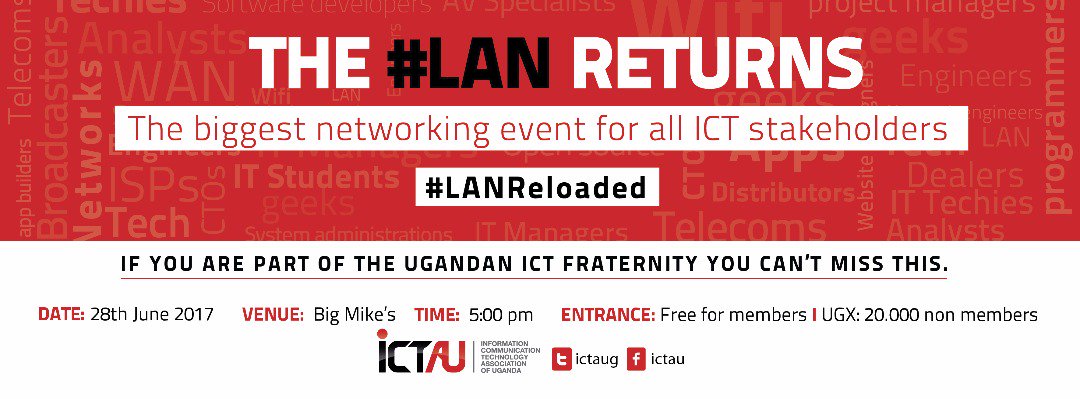 BoazShani's tweet photo. #LANReturns #LAN2017 #LANICTaUg @ICTAUg https://t.co/vlbUaGd3Gh
