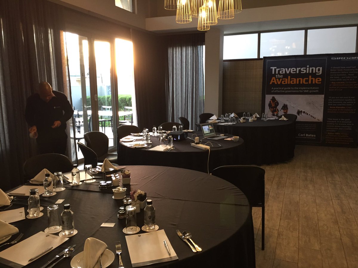 CarlBates's tweet image. Holding the fort in Johannesburg today with @SirdarSAGroup on #AppliedDirectorshipProgramme - looking forward to finalizing the new group!