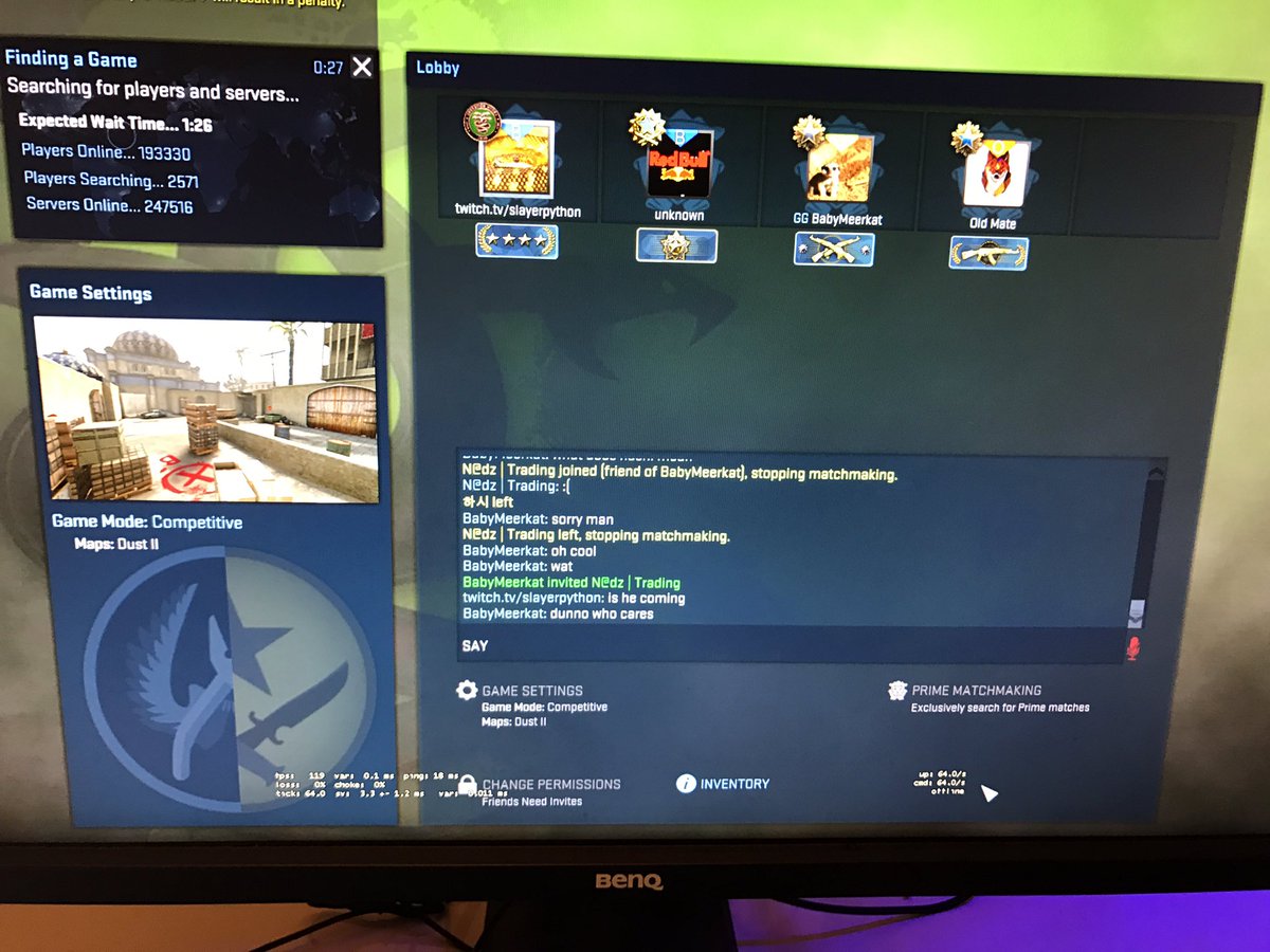 slayerpython's tweet photo. https://t.co/mGa2aZO8AZ is playing csgo get in here for the lols #SupportSmallStreamers #twitch #csgo #CSGOgiveaway https://t.co/46WXnByklg