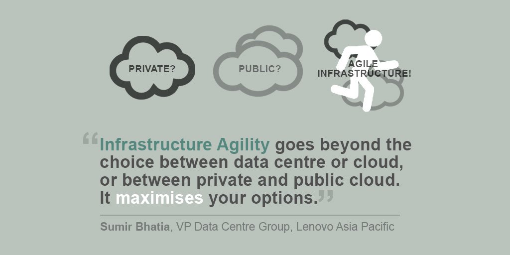 Sumir_bhatia's tweet photo. #InfrastructureAgility is a brand new way of #CIO thinking. It transcends the binary choice: #DataCentre or #cloud? https://t.co/Yudsb9D13L https://t.co/ZxzQ1Tbm33