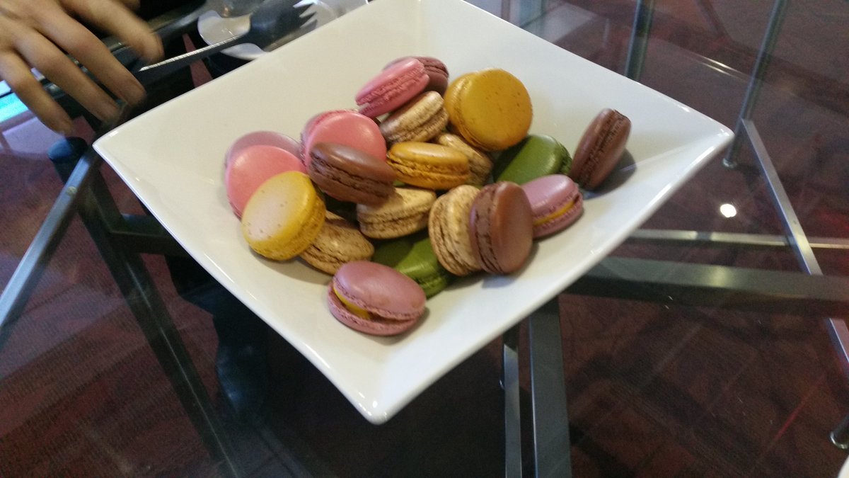 NotALGA's tweet photo. The new President of France represented at #NGA17 at afternoon tea... https://t.co/CfYDgXh7wV