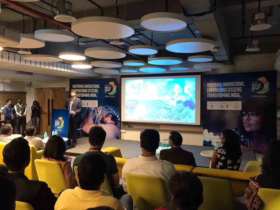 THubHyd's tweet photo. .@PrakashMallya discussing the 'Journey of creating intelligence w/ data' at grand finale of #IFDIChallenge2.
#THub @IntelIndia @IndiaDST https://t.co/yj2kzwn14f
