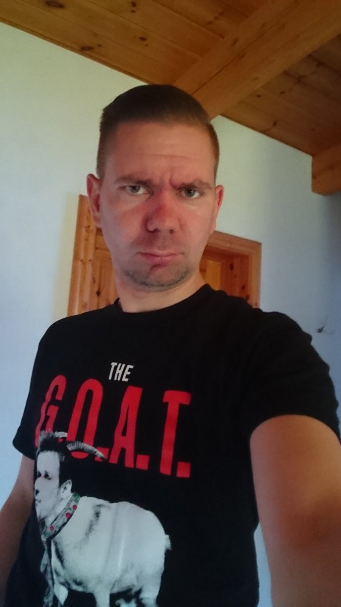Peralta84's tweet photo. @IAmJericho: the G.O.A.T. is here. Great Shirt :-D https://t.co/gfto2AmJsr
