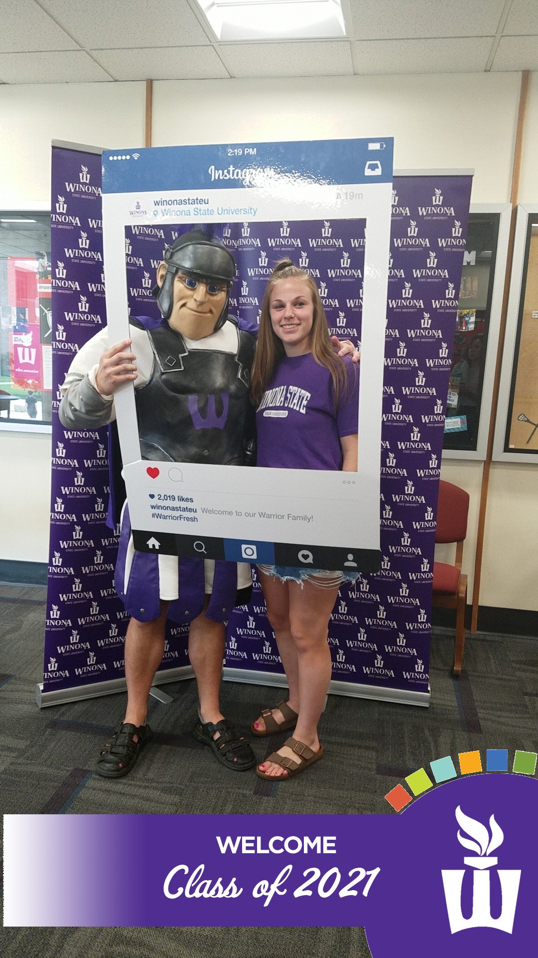 Winona State University on X: Get a pic with Wazoo and post it with  #WarriorFresh for the chance to win a prize. Bonus points for using the  Snapchat filter!  / X