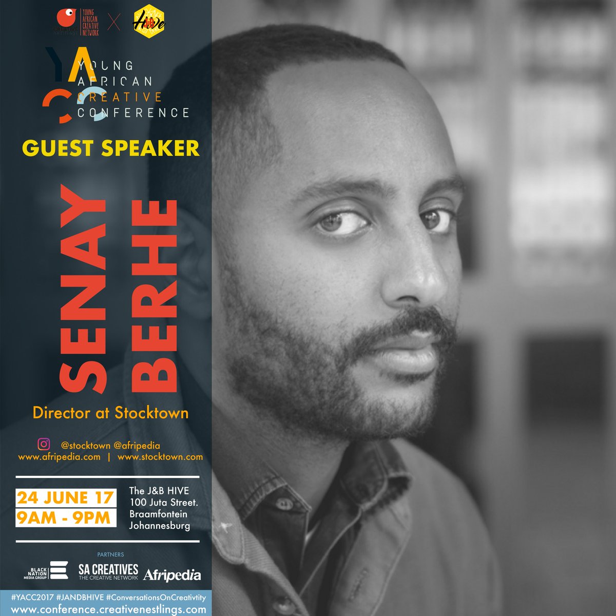 [Speaker Alert] Senay Berhe of <a href="/stocktown/">Stocktown</a> <a href="/realafripedia/">Afripedia</a> will be at the #YACC2017 this Sat <a href="/hivejoburg/">The Hive Network - JHB</a>. Tickets bit.ly/YACCTickets