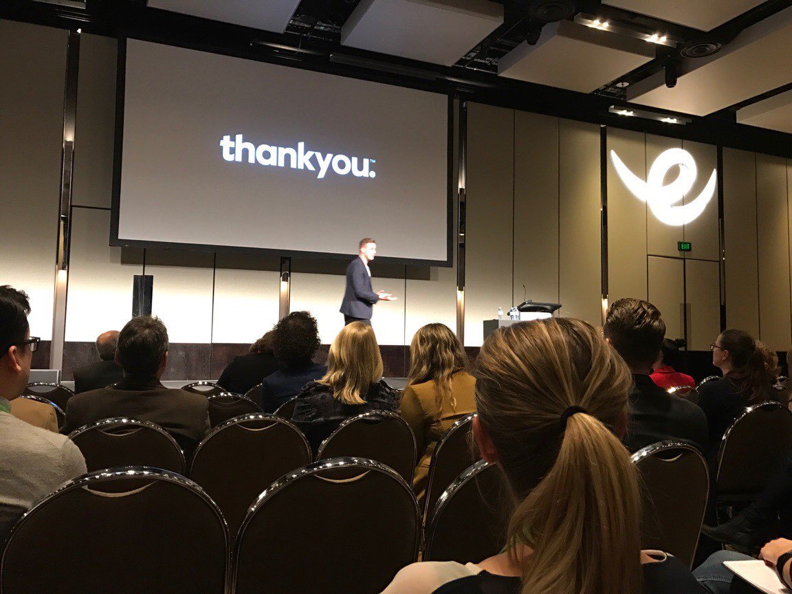 Awesome presentation from <a href="/danielmflynn/">Daniel Flynn</a> from <a href="/thankyou_AUS/">Thankyou</a> last night at #CXtechfest on how we all can create change.