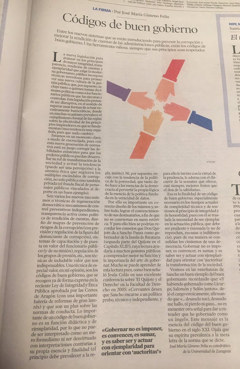 ELECE_LEGAL's tweet photo. Códigos de buen gobierno. Transparencia también en el sector público por José María Gimeno Feliu en @heraldoes #conpliance https://t.co/2Q9BddyMqN