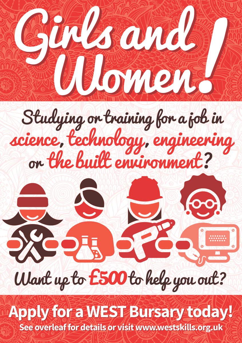 RotherhamColl's tweet image. The WEST Bursary is available to women studying courses related to science, technology, engineering or the built environment.

Apply now!