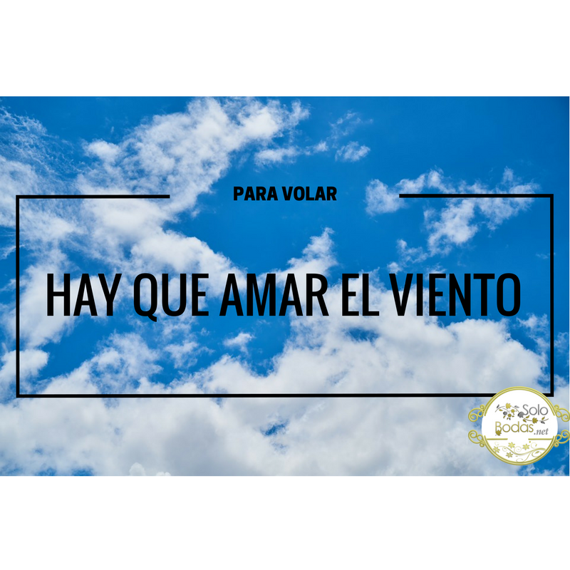 solobodasnet's tweet photo. Para VOLAR, hay que amar al VIENTO...
Buenos días a todoos!! #solobodas https://t.co/dMlJuzwezK