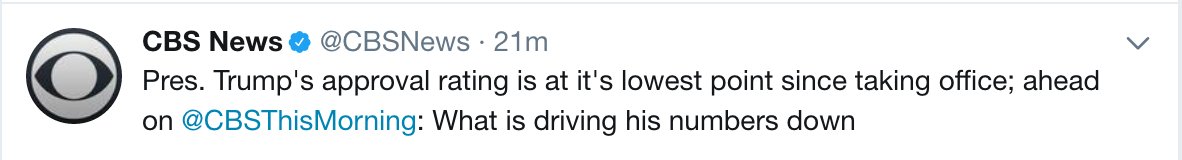 Rick_Horowitz's tweet photo. Good news for America. (Bad news for English teachers...) #Spelling #TrumpPolls #TrumpApproval #ItsIts #NoApostrophe #CBSNews https://t.co/DDYeQdZnwZ