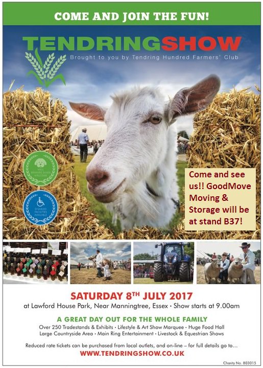 GoodMove_Moving's tweet image. Come and say hi to #GoodMove at stand B37 at @tendringshow on Saturday, 8th July 2017!! #tendringshow #MovingandStorage #Essex #Suffolk