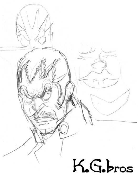 ◎サンクリイベント中に描いた絵
さらにうろ絵。
「オス!空手部」の主人公を描こうとしたが
もうなにがなんだかw
や、描いた事無いし、限界だってばw 