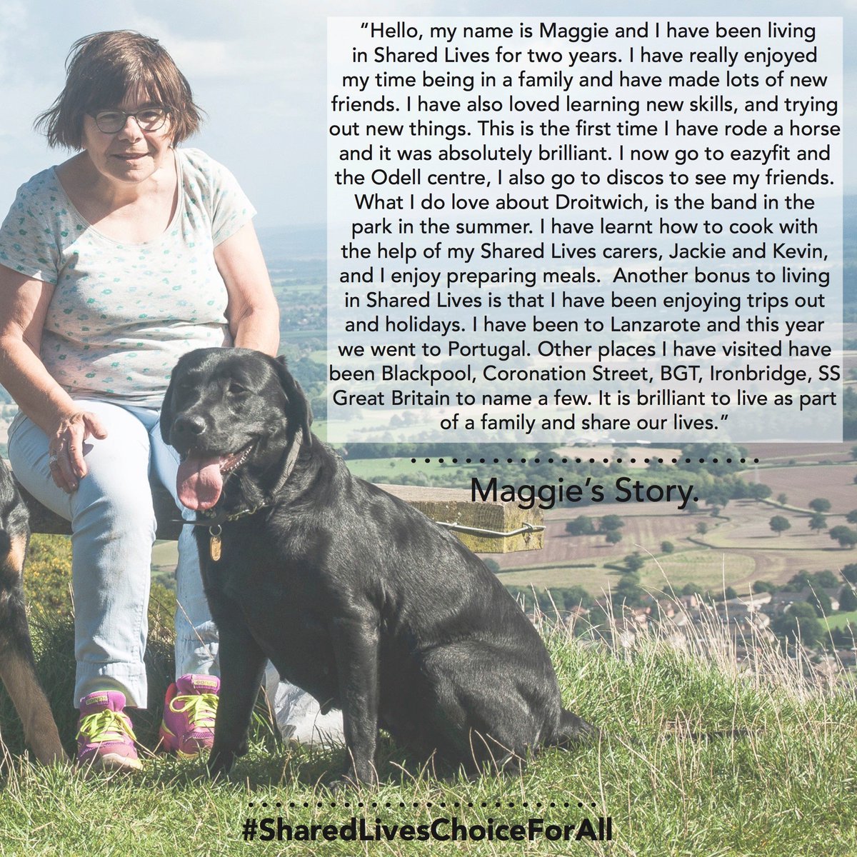 SharedLivesPlus's tweet photo. #SharedLivesChoiceForAll Read Maggie's story and find out why she loves living in a #SharedLives arrangement. #SharedLivesWeek2017 https://t.co/CXVDDmF3KK