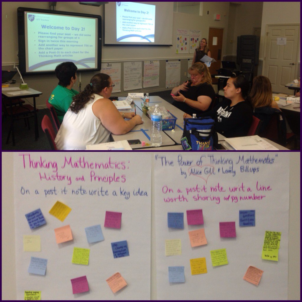 auspies's tweet image. Day 2 #ThinkingMath Ts reflecting research @CKWallin it&apos;s about knowing Ss &amp;amp; meeting their needs #IntuitiveKnowledge