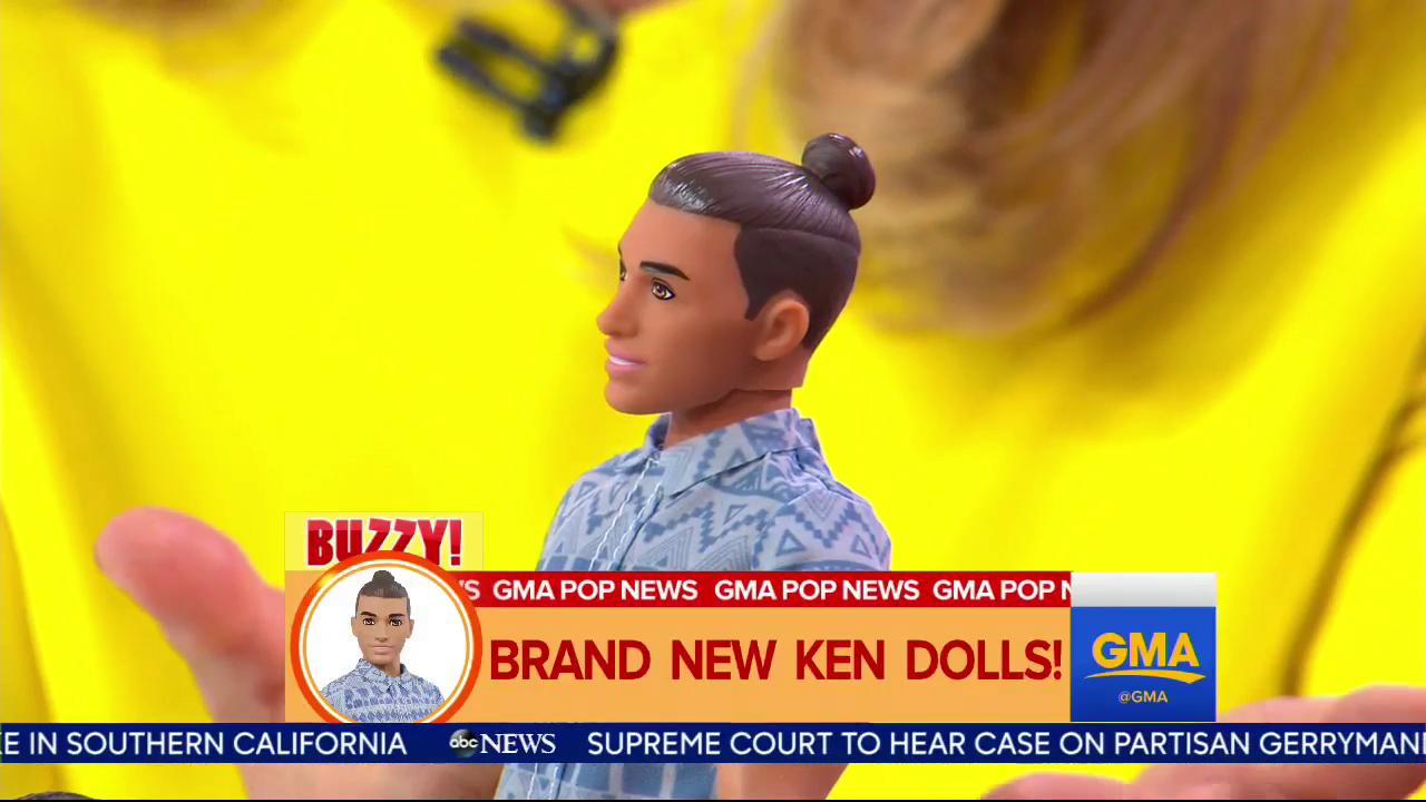 Man bun sales ken doll