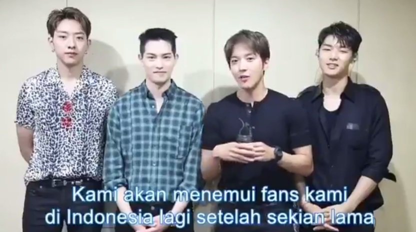 KpopChartNet's tweet photo. CNBLUE Sapa Penggemar Indonesia Jelang Konser di Jakarta https://t.co/RRsGuMcmW4 https://t.co/JgxQsdV39u