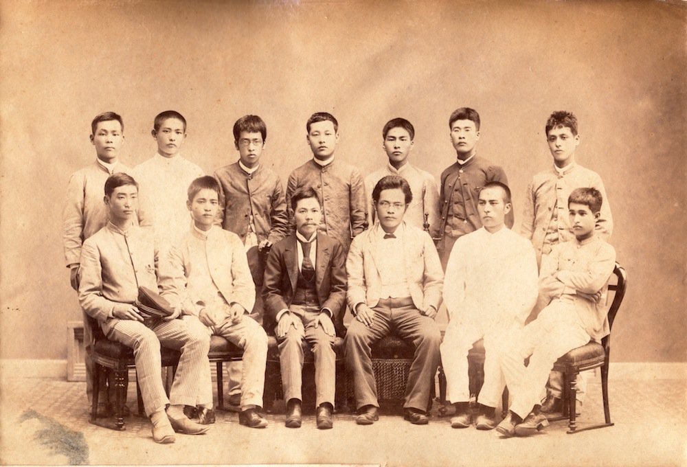 60924006 古写真 集合写真 軍人 家族写真 明治 大正 昭和 婚礼 手札