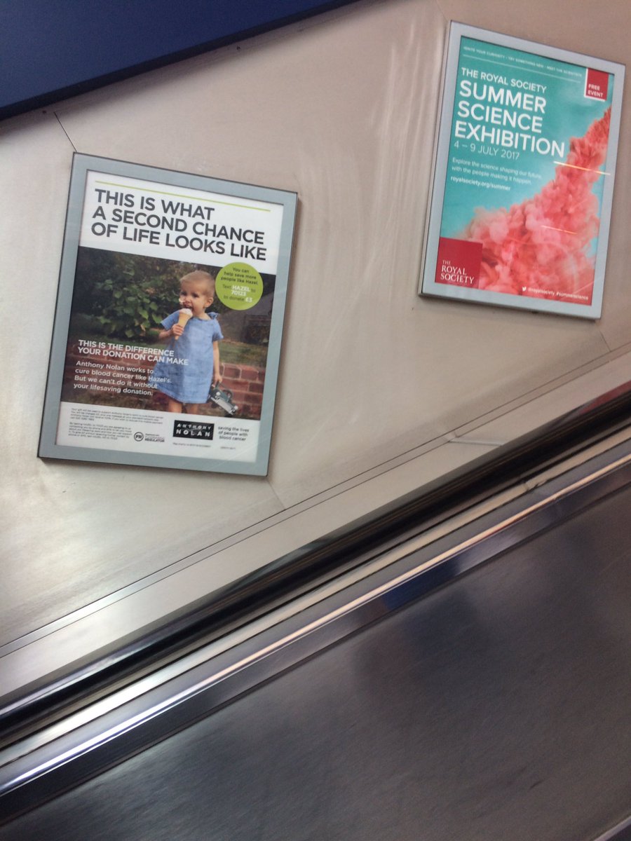 Spotted the new <a href="/AnthonyNolan/">Anthony Nolan</a> campaign on my morning commute. If you're 16-30 you could give someone a #secondchance by signing up!