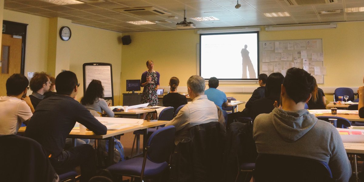 Kicking off day 2 of #UofGResearchVentures with <a href="/researchdreams/">Elizabeth Adams</a> talking about creating your own career opportunities.