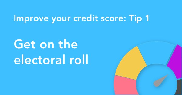 We've launched our 'Improve your credit score' series. Tip one: get on the electoral register #fintech #creditscore

blog.pariti.com/post/161742629…