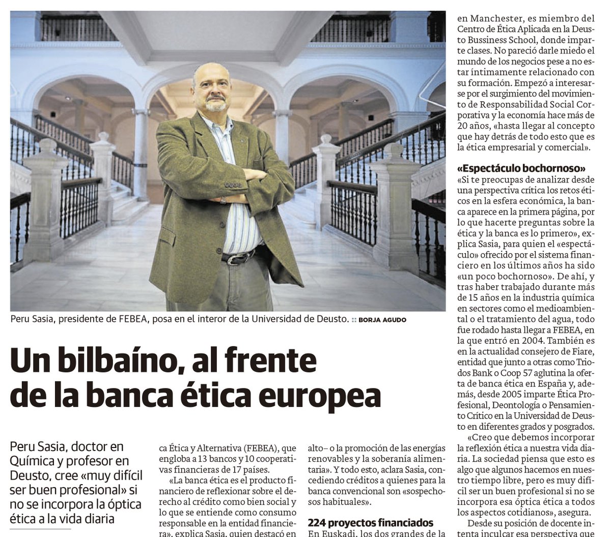 fiareBE's tweet photo. Peru Sasia, nuevo presidente de FEBEA, habla con @ElCorreo sobre esta nueva etapa. @fiareBE 
https://t.co/39lNCEWTtR https://t.co/tX1bfOj4tk