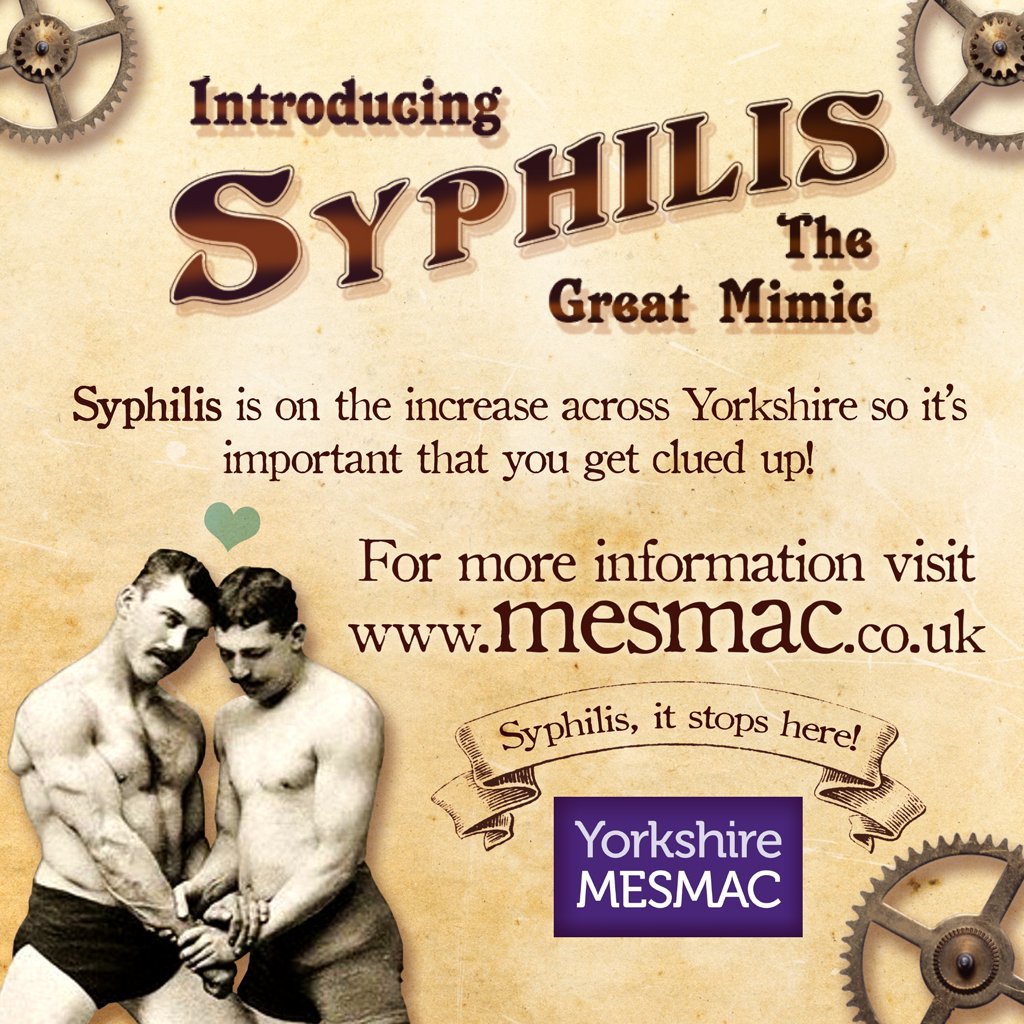 mesmachealth's tweet photo. Check out our short video #Syphilis The Great Mimic https://t.co/dAYcLA2AjC #BASHH17 https://t.co/XLyokPAfkJ