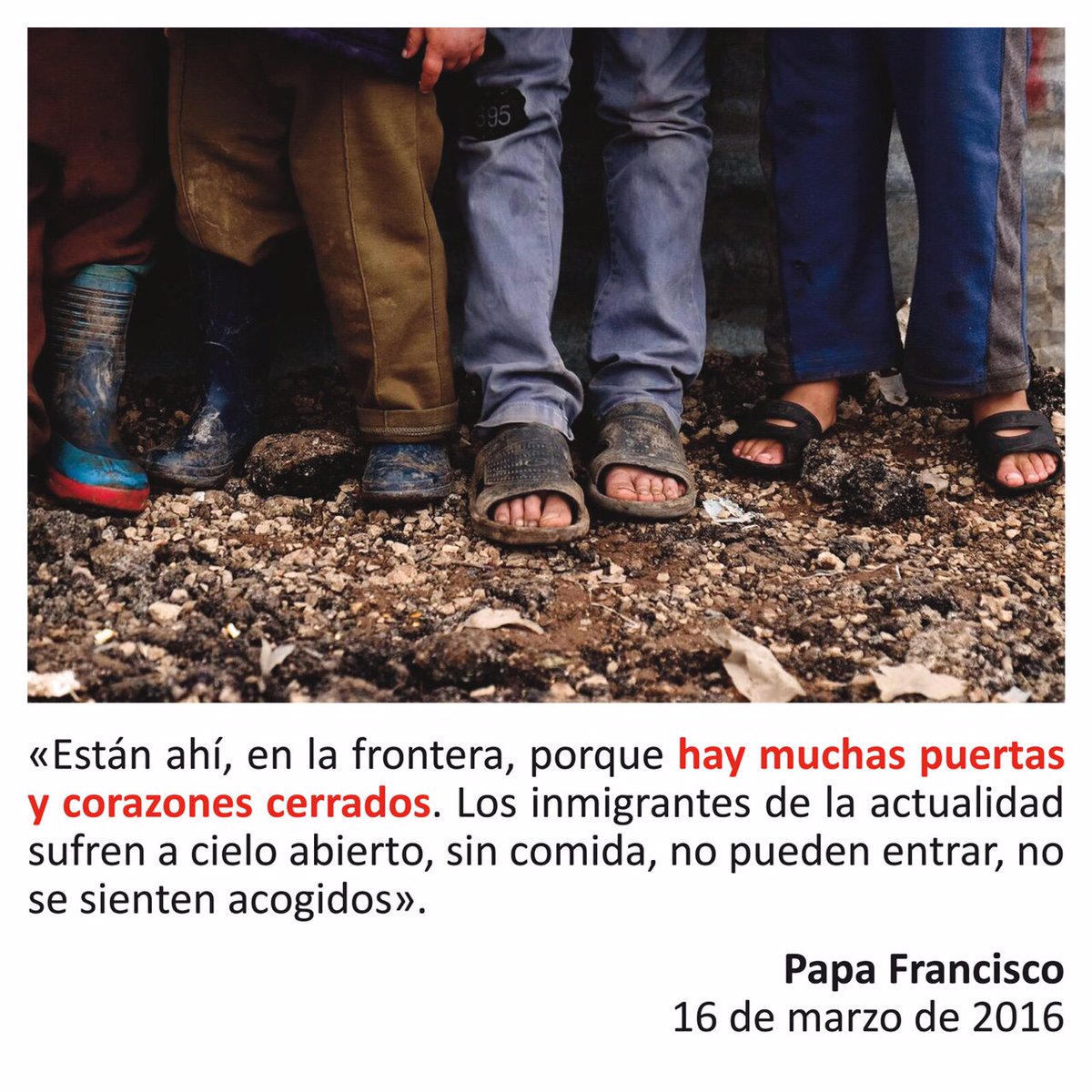 DiocDeCartagena's tweet photo. “Seamos cercanos a ellos, compartiendo sus temores y (…) aliviando su sufrimiento” @Pontifex_es #DíaMundialDelRefugiado #EfectoAcogida https://t.co/J0iJupMkpI