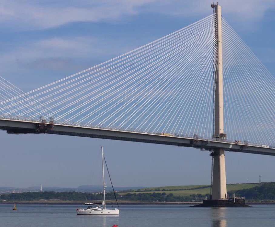 NewForthBridge's tweet photo. The Queensferry Crossing will officially open to traffic on Wednesday, August 30. 🚗 🚗 https://t.co/1KfODdFQiS