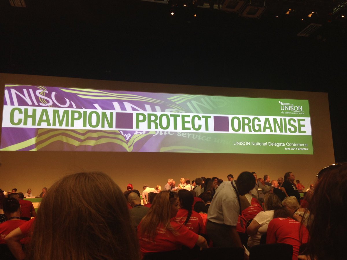 Day 1 of UNISON National Delegate Conference about to start