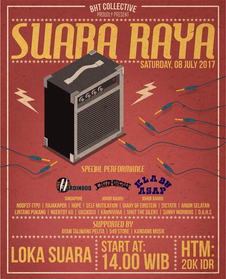SUARA RAYA!!! We'll see you @ Loka Suara. Save the date lads!! #gigs #fest #suararaya