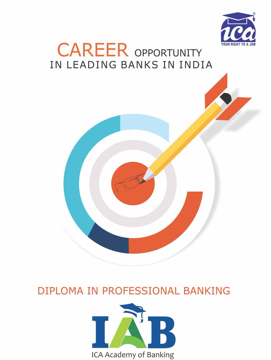 icabanking's tweet image. CAREER OPORTUNITY in leading bank in India Join our professional program ICA Diploma in Banking icabanking.com #coursewithplacement