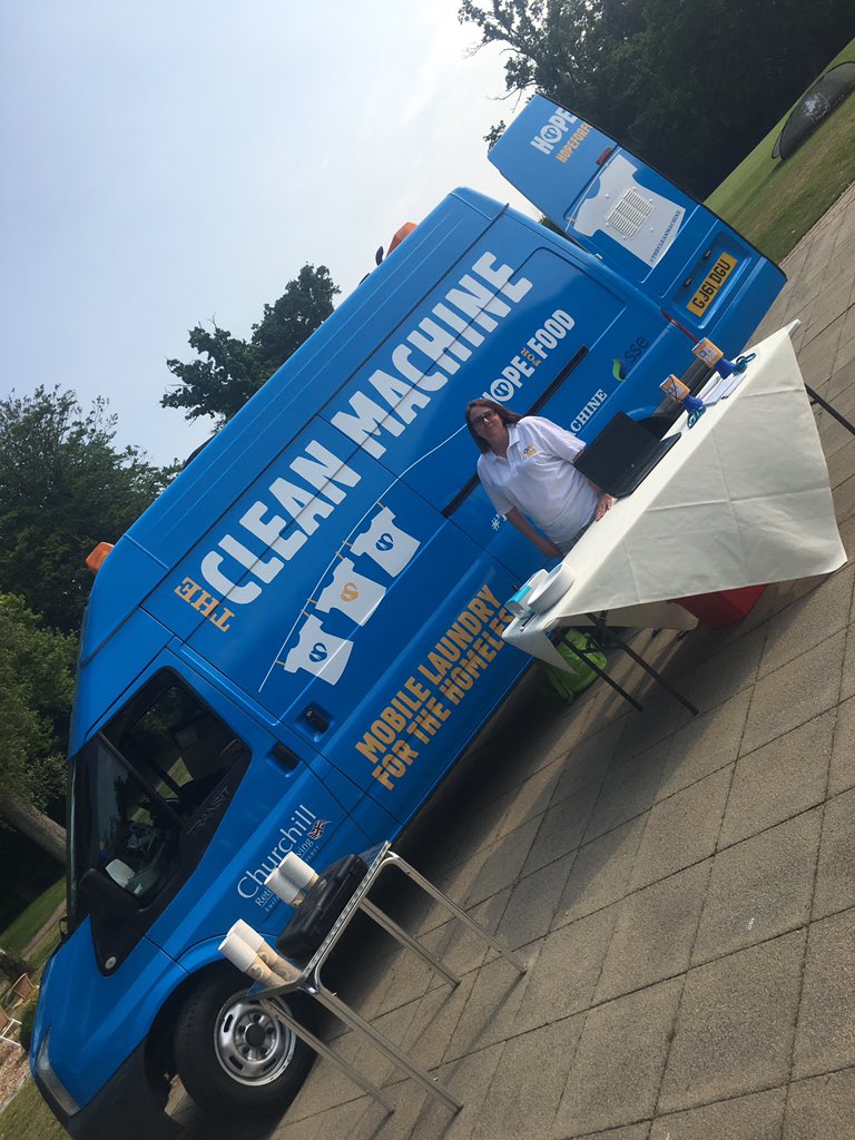 HopeForFood1's tweet photo. Sneak preview of the latest addition to the #HopeforFood family - #thecleanmachine mobile laundry van! https://t.co/cu2xE7GRQV