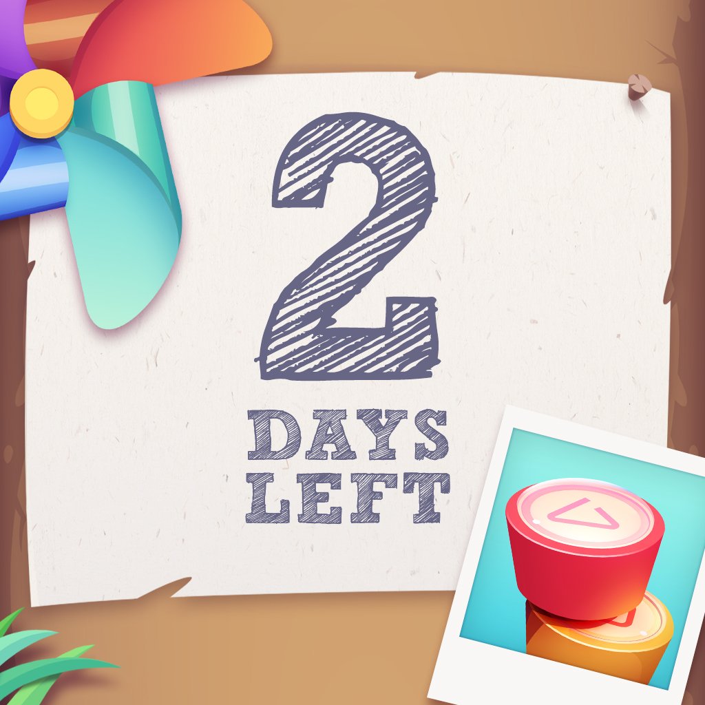 nopact's tweet photo. Only two days left. #windin https://t.co/Qy0HJRS3JS