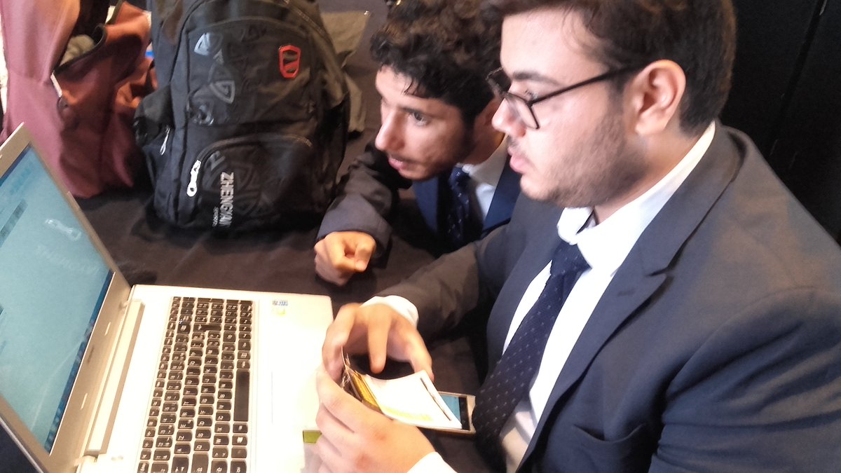enactusmorocco's tweet photo. @EnactusENSAMC getting ready for the big day.

#EnactusMA17 #WeAllWin https://t.co/fErKry1NZf