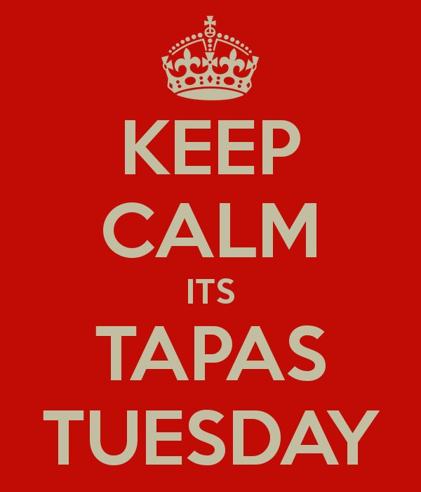 Swing by and beat those early week blues with some delicious tapas and 2 drinks for just £15/£20 (3×tapas/5×tapas) #tapastuesday #Britannia