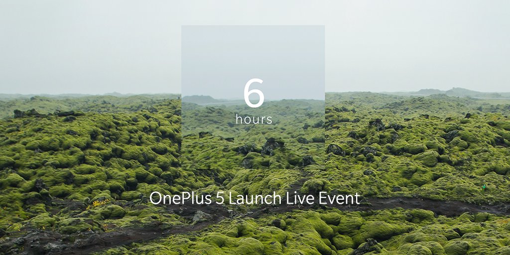Meet the #OnePlus5 in 6 hours! Hit the remind me button and don’t miss a thing. onepl.us/launch