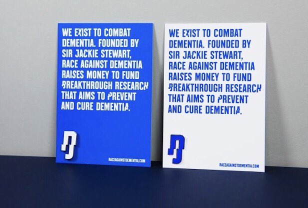 brandunion's tweet photo. Congrats to our @racingdementia team for their Highly Commended work in Identity Design at the 2017 @Design_Week Awards! https://t.co/Hn43H9y1kv