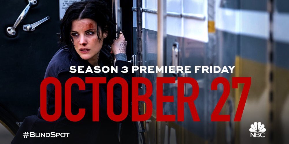 LukeMitchell__'s tweet photo. Mark your calendars!! 😎 #Blindspot #Season3Premiere https://t.co/ai8FCbepid