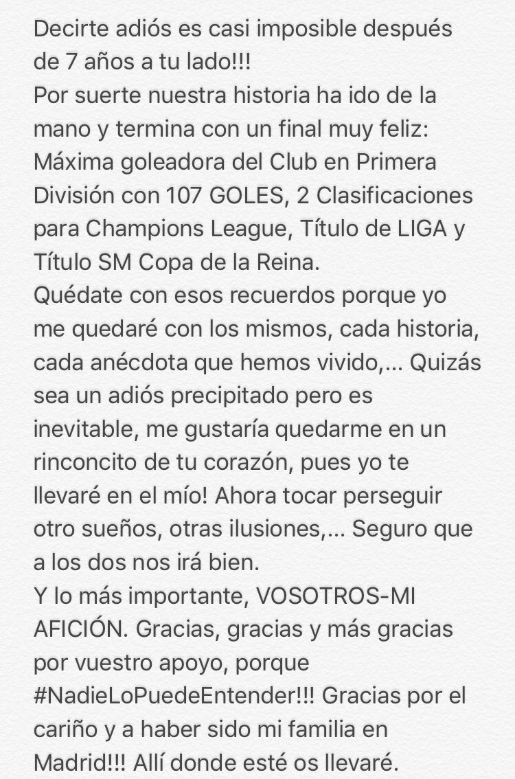 Toca decir adiós. Dar las gracias a todas esas personas que han confiado en mí!!! Inmejorable año con un gran EQUIPO!!!
#AdiósyAúpaAtleti