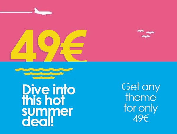 CSCartTemplates's tweet image. Limited Summer Offer! Get any CS-Cart 4 Theme for only 49€!
cscarttemplates.com/cs-cart-templa…