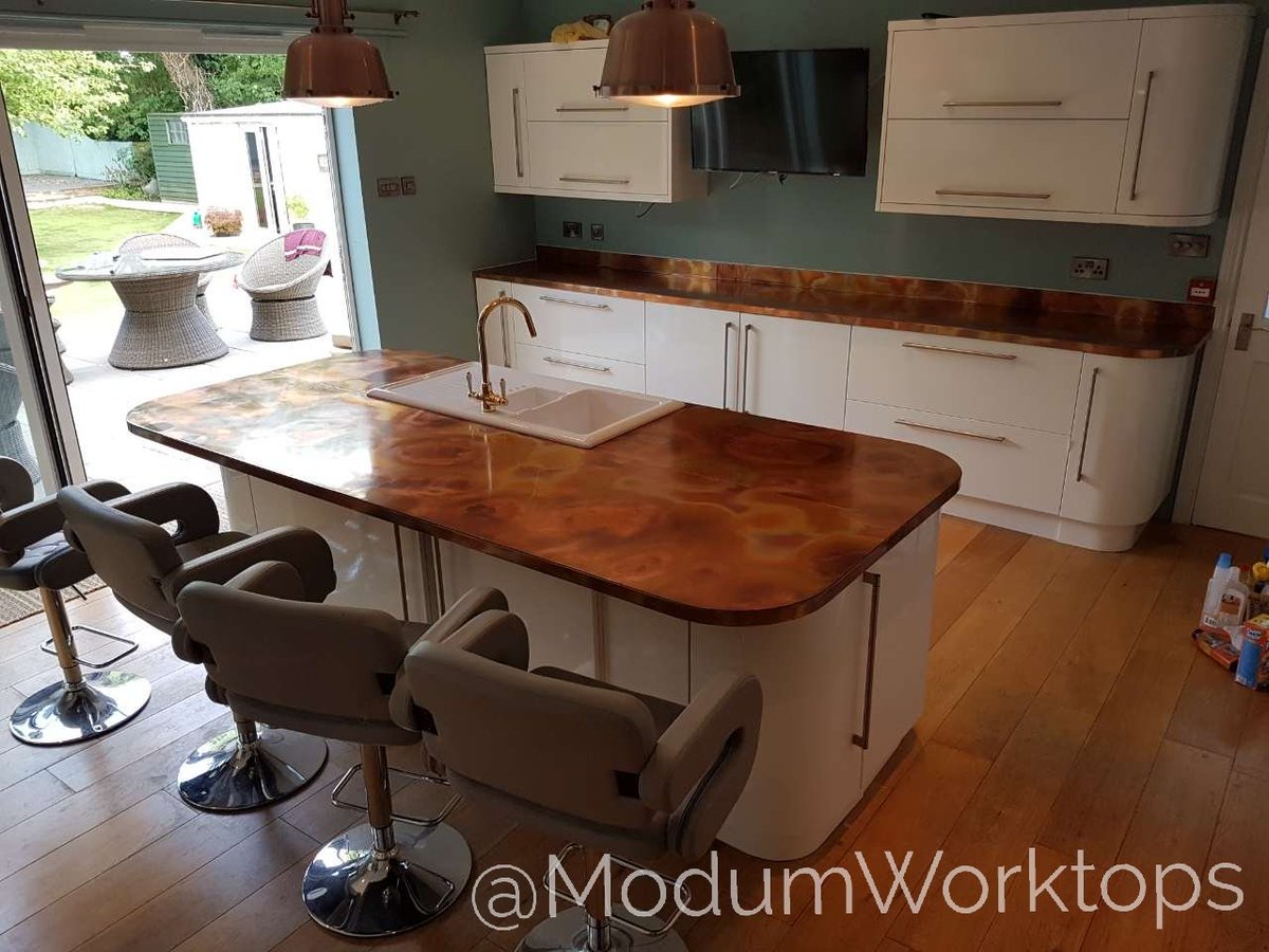 ModumWorktops's tweet photo. One word which describe this beautiful copper worktops - QUINTESSENTIAL!
https://t.co/MqV80fiyEH 
#copperkitchen #agedcopper #modumworktops https://t.co/X1aTIZzxlv