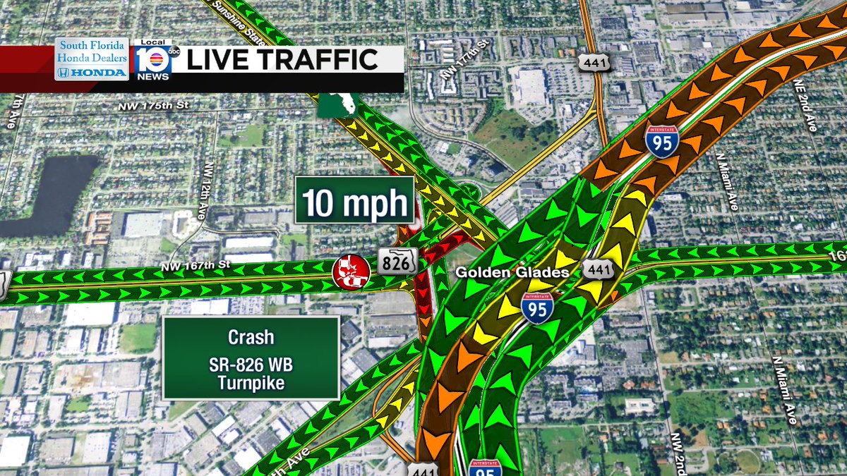 On-ramp Blocked on SR-826 WB at Turnpike #traffic https://t.co/hRg4DBoRX0