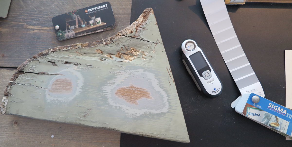 (Historisch) kleuronderzoek met moderne technieken....
#Maastricht #groeneverf #rijksmonument #kleurbekennen