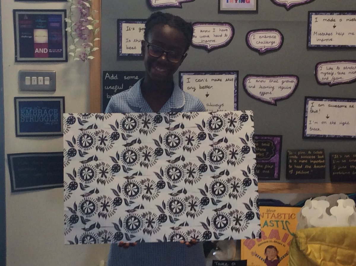 We created a whole Class half drop pattern in maths.
