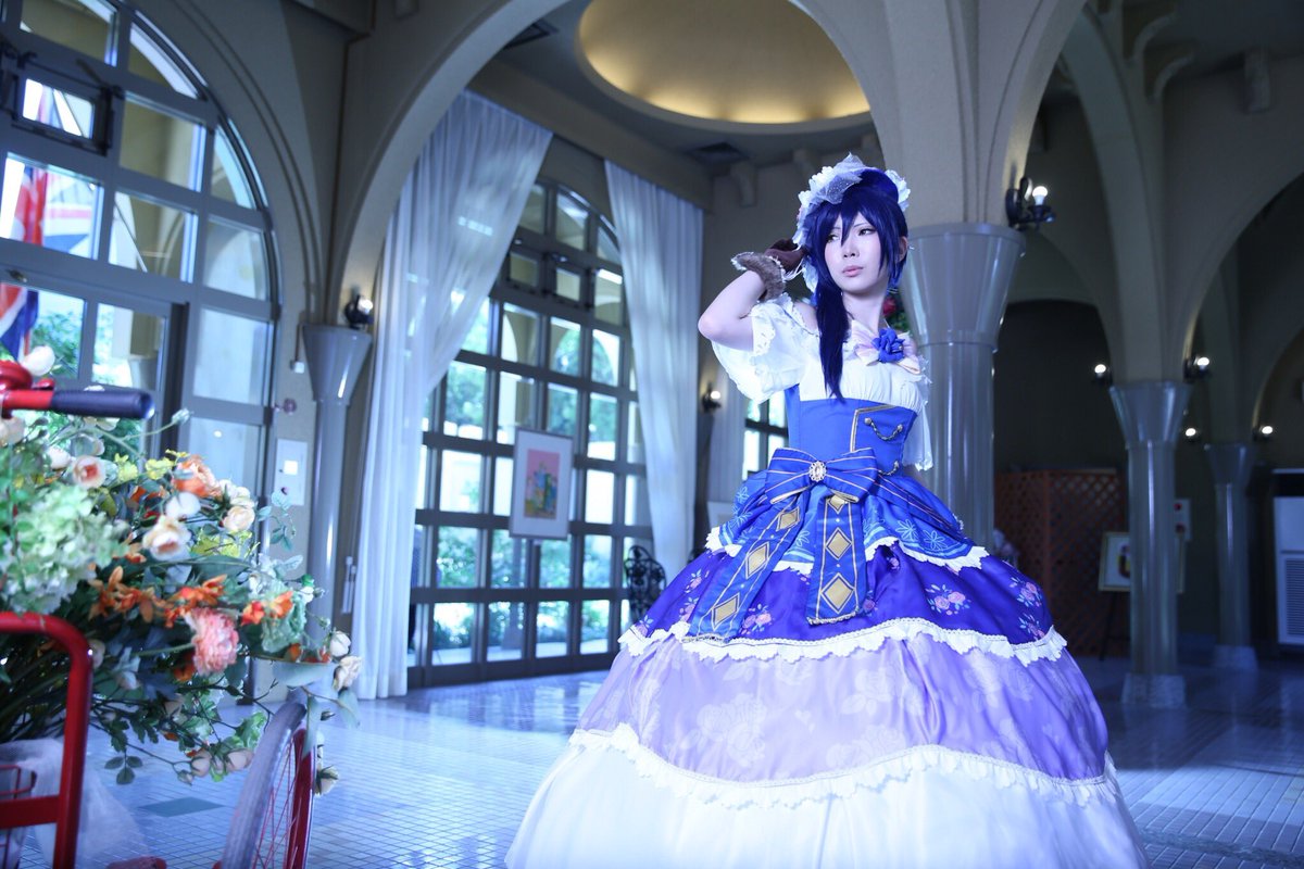 涼 実は作ってました写真垢 Twitterren コスプレ写真 ラブライブ スクフェス 舞踏会編覚醒後 園田海未 どうですか 私のドレス姿 おかしくありませんか Photo ありとゆきさん