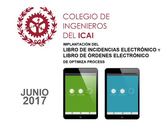 OPTIMIZAPROCESS's tweet photo. El colegio de Ingenieros de @ICAIAsoc implanta el sistema @applieES y @apploeES de Optimiza Process https://t.co/DewmyGhLie https://t.co/nbK6GIxdk2