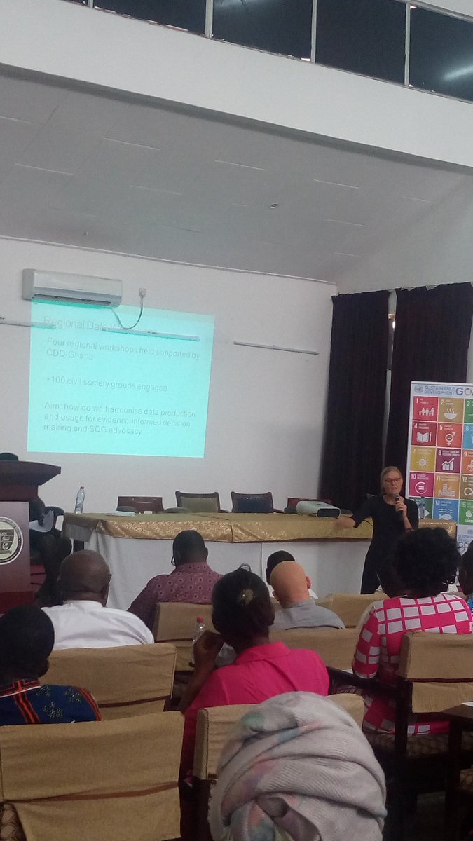 penplusbytes's tweet photo. Underway is a presentation by d coordinator of @CSOPlatformSDG sharing updates on platform's structure, activities & achievements #SDGsGhana https://t.co/trRs2UULWd