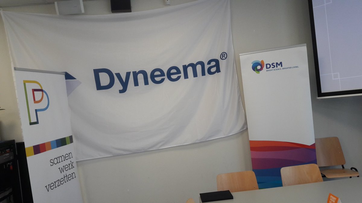 Voorbereiding voor het kick-off event van de samenwerking van @DSMNederland <a href="/DSMDyneema/">Dyneema®</a> met <a href="/WSPParkstad/">WSP Parkstad</a>  #participatie #mvo #banenafspraak