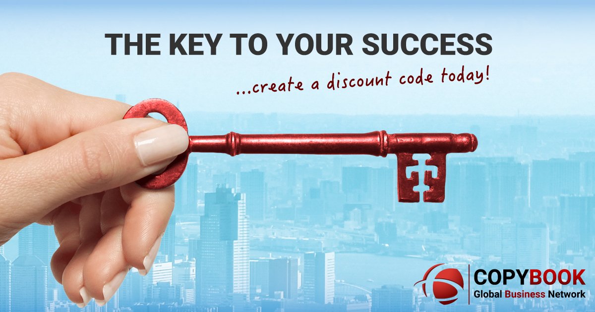 Discount Codes are here and they are the Key to your Success! Log in and check out this new feature!  #Discount #SuccessIsInYourHands